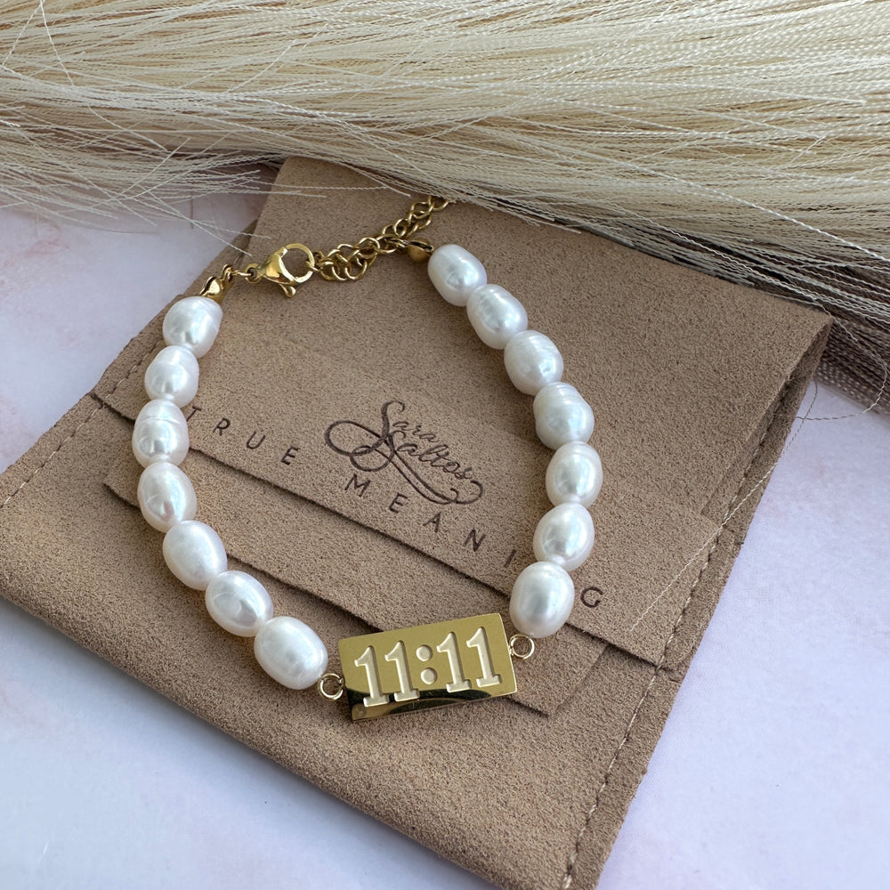 11:11 Pearl Bracelet - Sara Saltos Jewelry