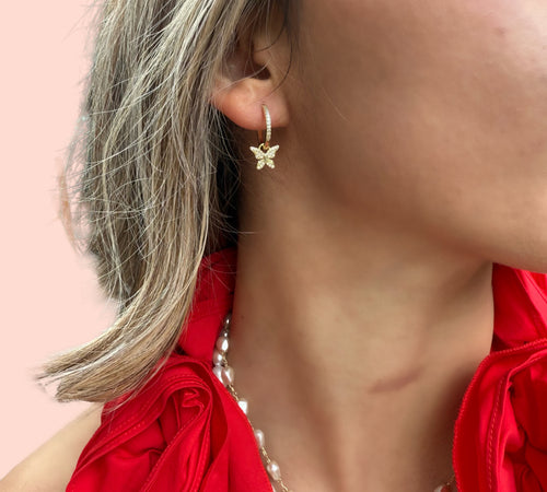 Dreamy Butterfly Hoops - Sara Saltos Jewelry