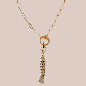 Colorful Fish Necklace - Sara Saltos Jewelry Colorful Fish Necklace - Sara Saltos Jewelry