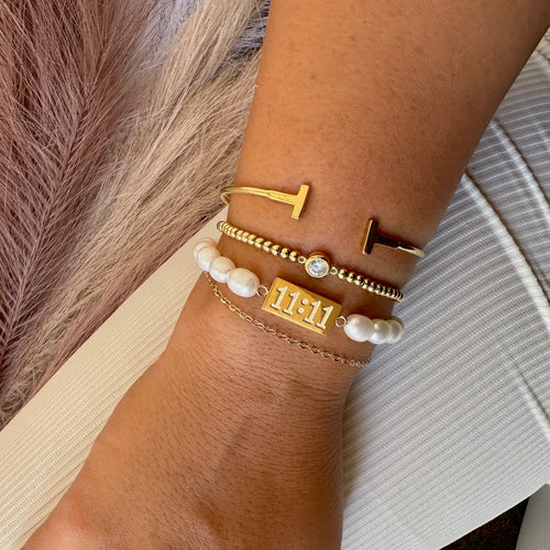 11:11 Pearl Bracelet - Sara Saltos Jewelry