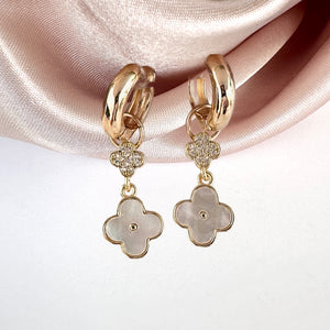 Pure Blossom Huggies - Sara Saltos Jewelry Pure Blossom Huggies - Sara Saltos Jewelry
