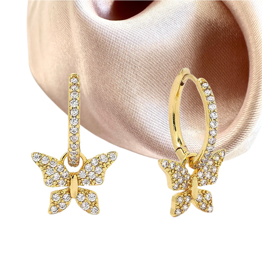 Dreamy Butterfly Hoops - Sara Saltos Jewelry Dreamy Butterfly Hoops - Sara Saltos Jewelry