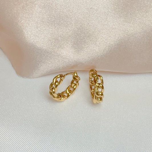 Cuban Twist Hoops - Sara Saltos Jewelry Cuban Twist Hoops - Sara Saltos Jewelry