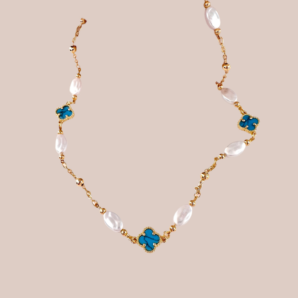 Spring Clover Necklace - Sara Saltos Jewelry