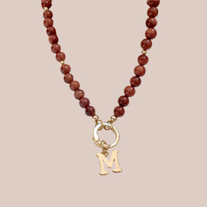Spring Bloom Initial Necklace - Sara Saltos Jewelry Spring Bloom Initial Necklace - Sara Saltos Jewelry