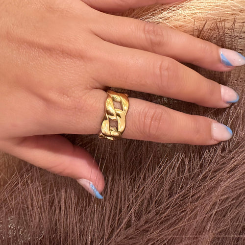 Cuban Ring - Sara Saltos Jewelry