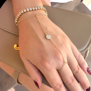 Halo Hand Chain - Sara Saltos Jewelry