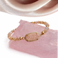 Peach Druzy Bracelet