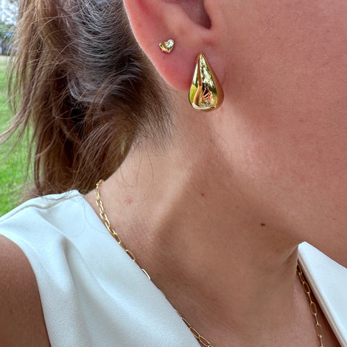 Serenity Drop Earrings/ Gold - Sara Saltos Jewelry