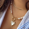 Heart of Pearls Necklace - Sara Saltos Jewelry