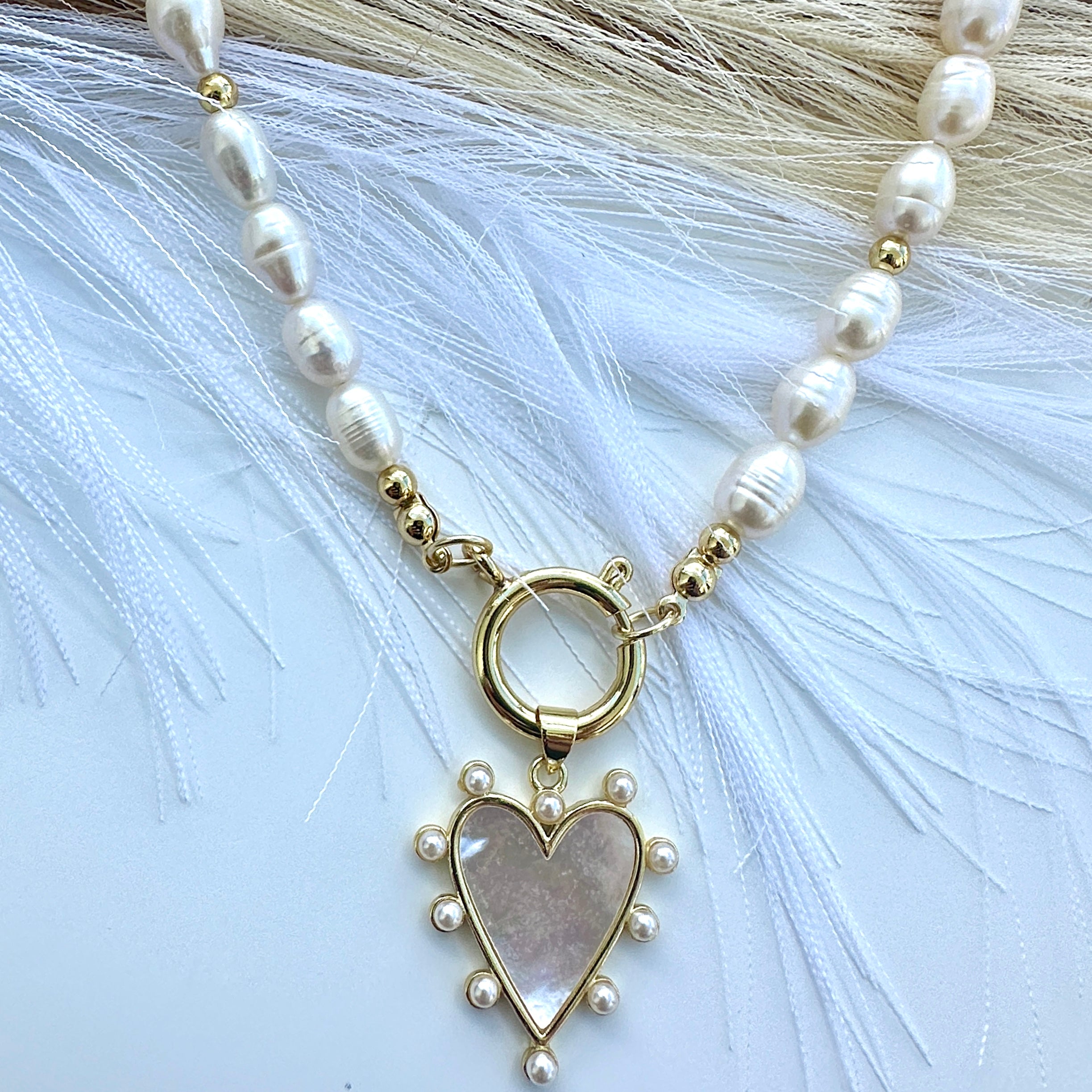 Heart of Pearls Necklace