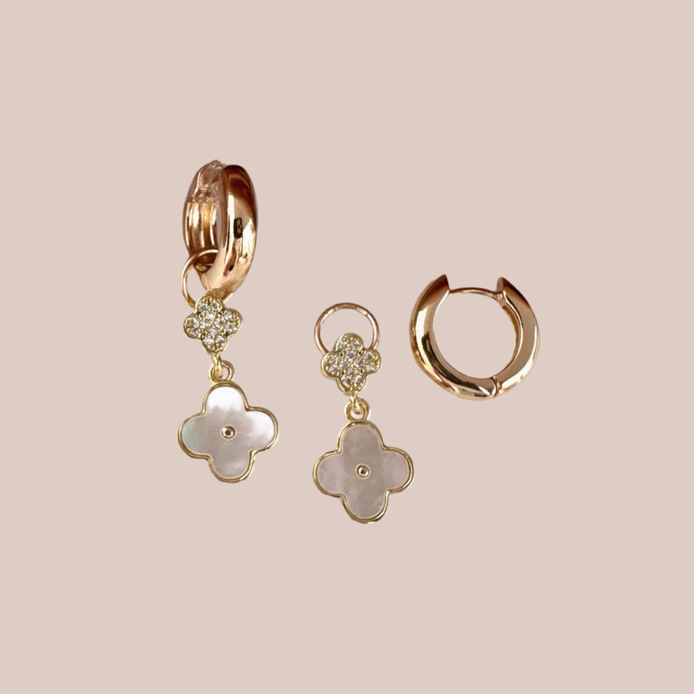Pure Blossom Huggies - Sara Saltos Jewelry