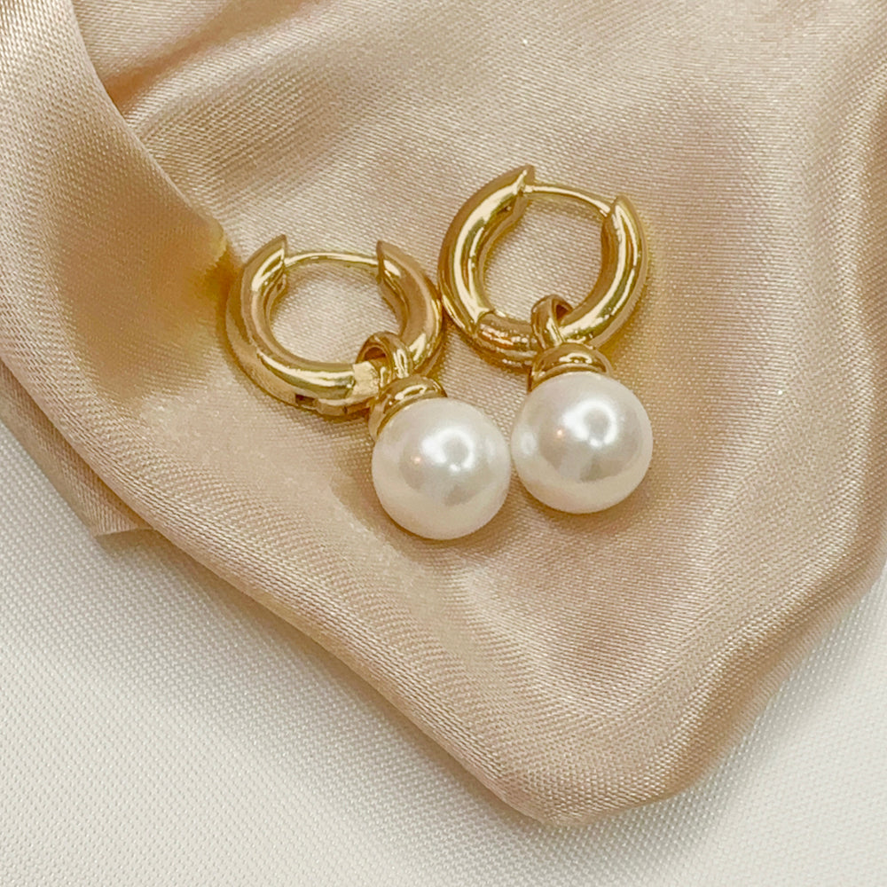 Pearl Dream Hoops - Sara Saltos Jewelry