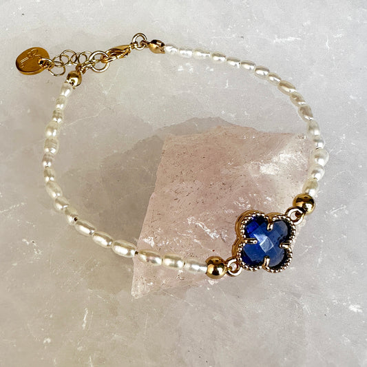 Royal Blue Clover Bracelet