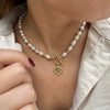 Enchanted Clover Pearl Necklace