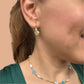 Iris Trio Charm Huggies - Sara Saltos Jewelry