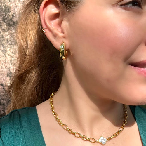 Magnolia Hoops - Sara Saltos Jewelry