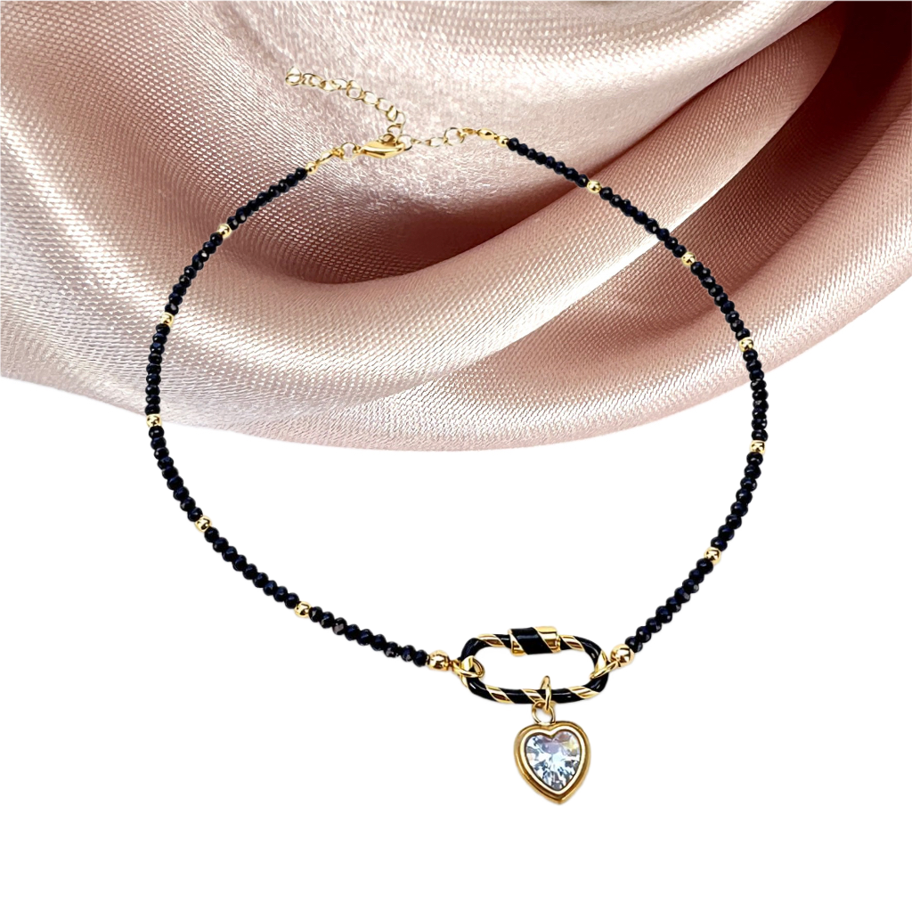 Midnight Lock Necklace