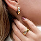 You're a Gem Green Hoops - Sara Saltos Jewelry