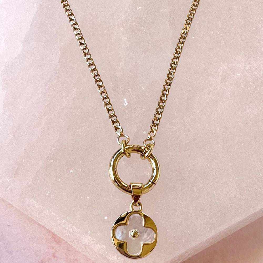 Lucky White Clover - Sara Saltos Jewelry