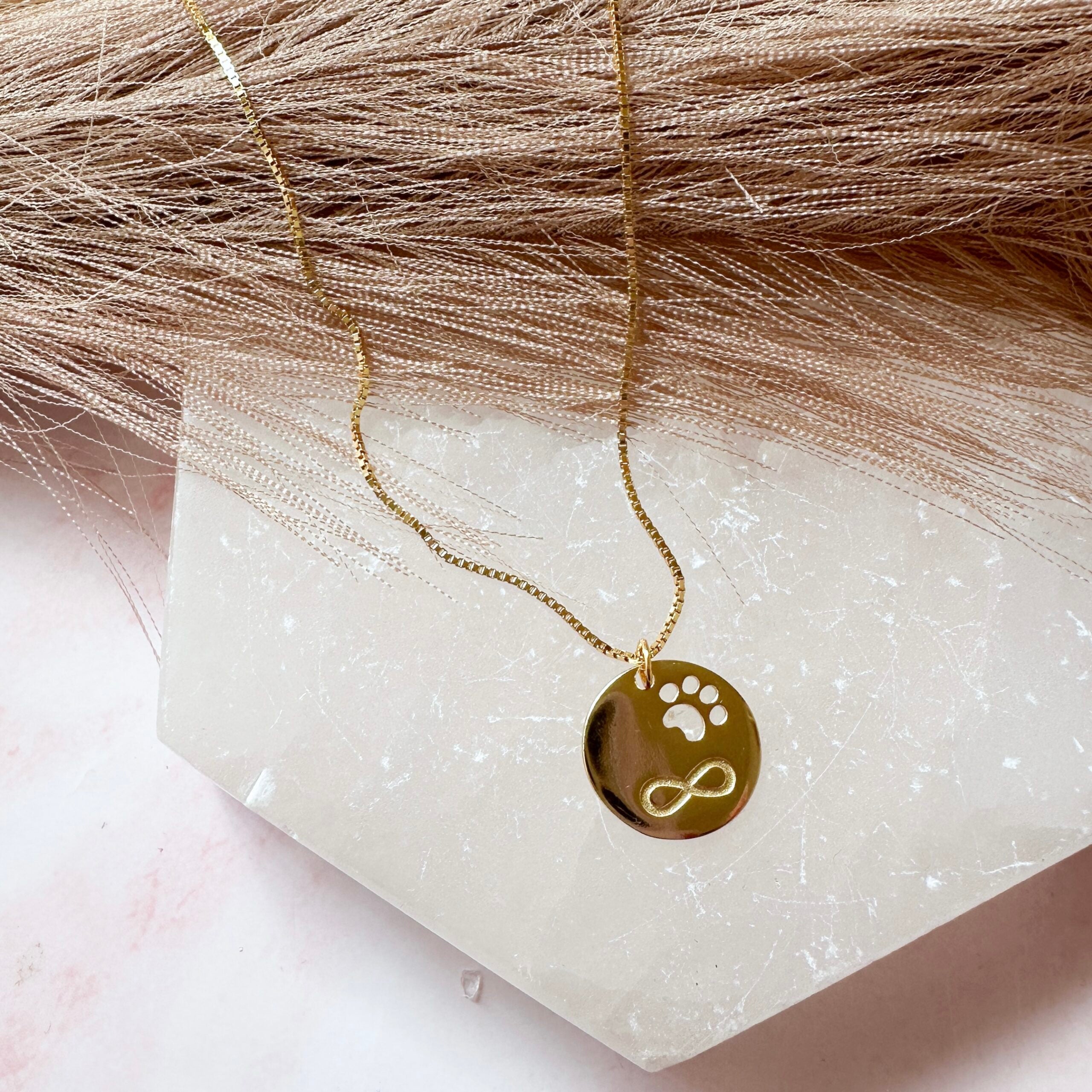 Infinity Love Paw Necklace