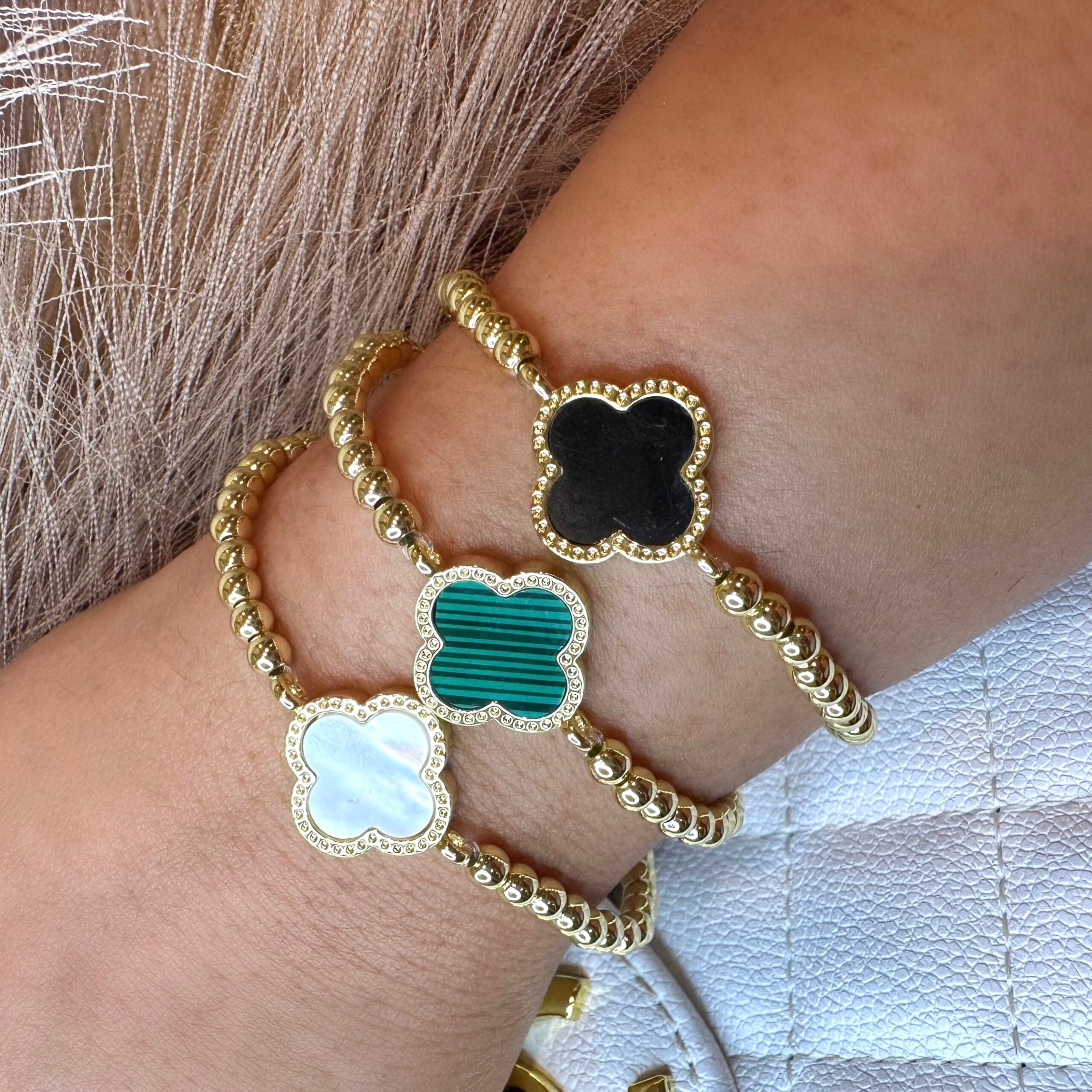 Good Luck Clover Bracelet - Sara Saltos Jewelry